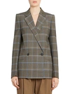 GIVENCHY STRUCTURED CHECK JACKET,0400012511064