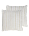 Levtex Camden Euro Sham - Set Of 2 In Taupe