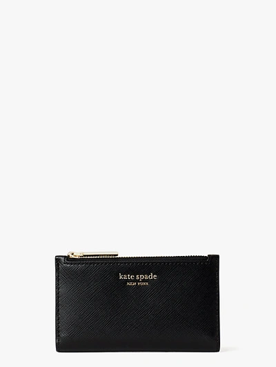 Kate Spade Spencer Small Slim Bifold Wallet In Black