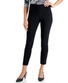 Jm Collection Hollywood Ponte-knit Pull-on Pants In Regular And Short Length, Created For Macy's In Deep Black