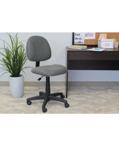 Boss Office Products Deluxe Posture Chair In Grey