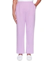 ALFRED DUNNER PETITE LONG WEEKEND FRENCH-TERRY PULL-ON PANTS