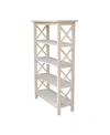 International Concepts X-sided 4 Tier Shelf Unit