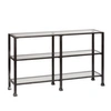 Southern Enterprises Metal/glass 3-tier Console Table In Black