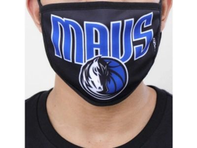 Pro Standard Dallas Mavericks 2pack Face Covering In Black