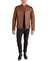 COLE HAAN MEN'S WASHED LEATHER MOTO JACKET