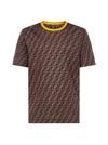 FENDI FF MOTIF COTTON T-SHIRT,11592634