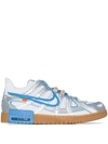 NIKE X OFF-WHITE AIR RUBBER DUNK "UNIVERSITY BLUE" SNEAKERS