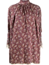 CHLOÉ HIGH-NECK PAISLEY DRESS