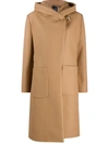 FAY BELTED HOODED COAT