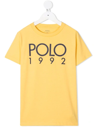 Ralph Lauren Kids' 1992印花t恤 In Yellow