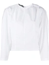 DEPARTMENT 5 PUFF-SLEEVE PANELLED BLOUSE