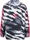 ADIDAS ORIGINALS ZEBRA-PRINT HOODED WINDBREAKER