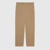 GUCCI COTTON PANT WITH INTERLOCKING G PATCH