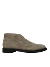 TOD'S SUEDE DESERT BOOTS IN GREY