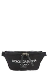 DOLCE & GABBANA LOGO NYLON BELT BAG,EM0072AJ923