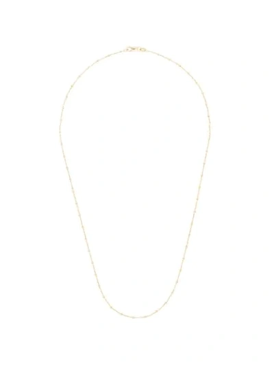 Loquet 14k Yellow Gold Sphere Chain Necklace