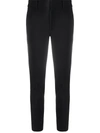VINCE HIGH-RISE CROPPED SKINNY TROUSERS