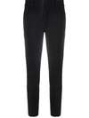 Vince Corduroy Pants Skinny Leg Pockets High Rise Slim Pants In Black In Black