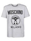 Moschino T-shirt With Print In Fantasy Print Grigio