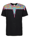 MARCELO BURLON COUNTY OF MILAN T-SHIRT PSYCHEDELIC WINGS BASIC,11593287