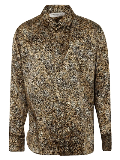 Saint Laurent All-over Printed Shirt In Leopard
