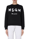 MSGM CREW NECK SWEATSHIRT,11592720