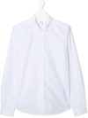 Bonpoint Plain Button Shirt In White