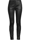 NICOLE MILLER SKINNY LEATHER TROUSERS