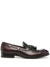 FRATELLI ROSSETTI DIAMOND TASSEL LEATHER LOAFERS