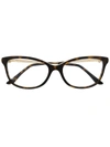 Cartier 02570 Square-frame Glasses In Brown