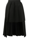 COMME DES GARÇONS COMME DES GARÇONS PLEATED HIGH-LOW SKIRT