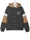 Brunello Cucinelli Colour-block Bomber Jacket In Grey