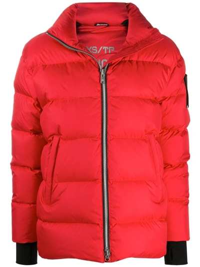 Moose Knuckles Down-filled Puffer Jacket In Red