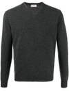 ALTEA RIBBED V-NECK JUMPER