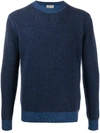 ALTEA CONTRASTING TRIM CREW NECK JUMPER