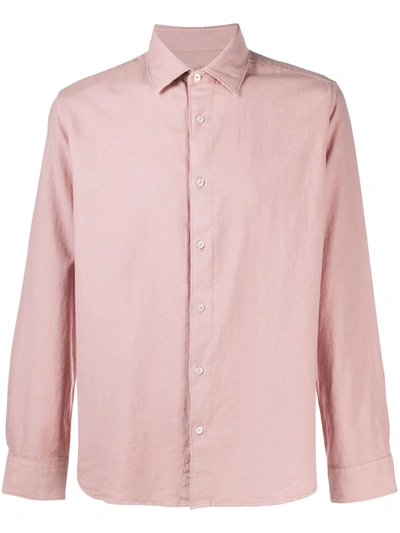 Altea 修身排扣衬衫 In Pink