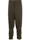 ISSEY MIYAKE RUCHED TAPERED FIT TROUSERS