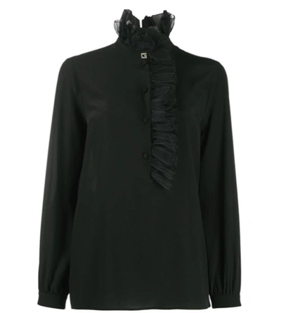 Gucci Silk Shirt In Black