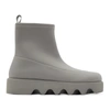 ISSEY MIYAKE GREY UNITED NUDE EDITION SHORT BOUNCE BOOTS