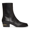 AMIRI BLACK SQUARE TOE CHELSEA BOOTS