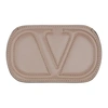 VALENTINO GARAVANI VALENTINO PINK VALENTINO GARAVANI STITCHED VLOGO CARDHOLDER