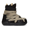 RICK OWENS RICK OWENS BLACK MONCLER EDITION AMBER BOOTS