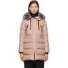 MONCLER PINK DOWN APHROTI COAT