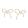 SHUSHU-TONG WHITE YVMIN EDITION PEARL BOW EARRINGS