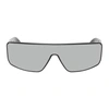 RICK OWENS BLACK & SILVER PERFORMA SUNGLASSES