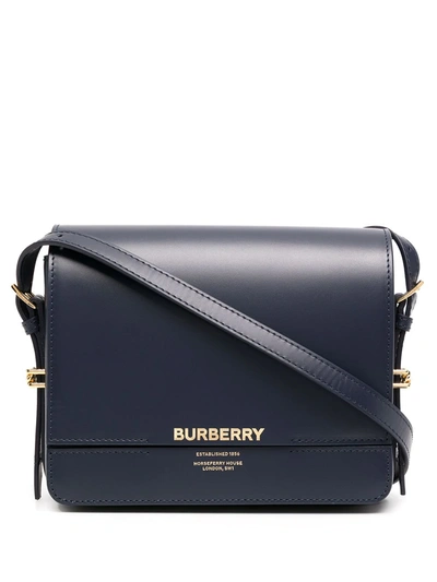 Burberry Sm Grace Shoulder Bag In Blue