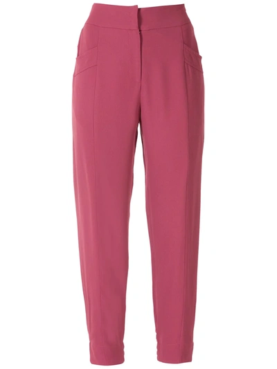 Martha Medeiros Manuela Slim Trousers In Red