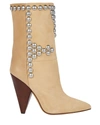 ISABEL MARANT Layo Studded Suede Ankle Boots,060058903661