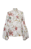 ANDRES OTALORA QUIJOTE PRINTED SILK TOP